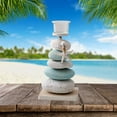 thumbnail image 4 of SSZMDLB under $5 Candle Holder, Tealight Candle Holder, Resin Decor for Tabletop Mantel Shelf, Coastal Beach Theme Home Decor Centerpiece, 4 of 6