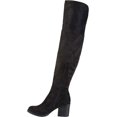 thumbnail image 3 of JOURNEE COLLECTION Womens Black Padded Sana Round Toe Block Heel Zip-Up Heeled Boots 10, 3 of 6