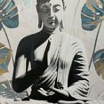 thumbnail image 6 of WYYP Buddha Statue Lotus Position Plant Round Tablecloth 100% Polyester Fiber Great for Home Kitchen/Parties/Holiday Dinner White, 6 of 8