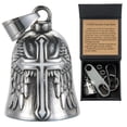 thumbnail image 1 of Campana para motocicleta CTZSR Ángel Guardián Amuleto de Buena Suerte, 1 of 7