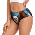 thumbnail image 2 of Balery Cartoon Bald Eagle USA Ropa Interior de Algodón para Mujer con Dibujo – Braguitas Cómodas y Elásticas, Estilo Clásico-Medium, 2 of 6