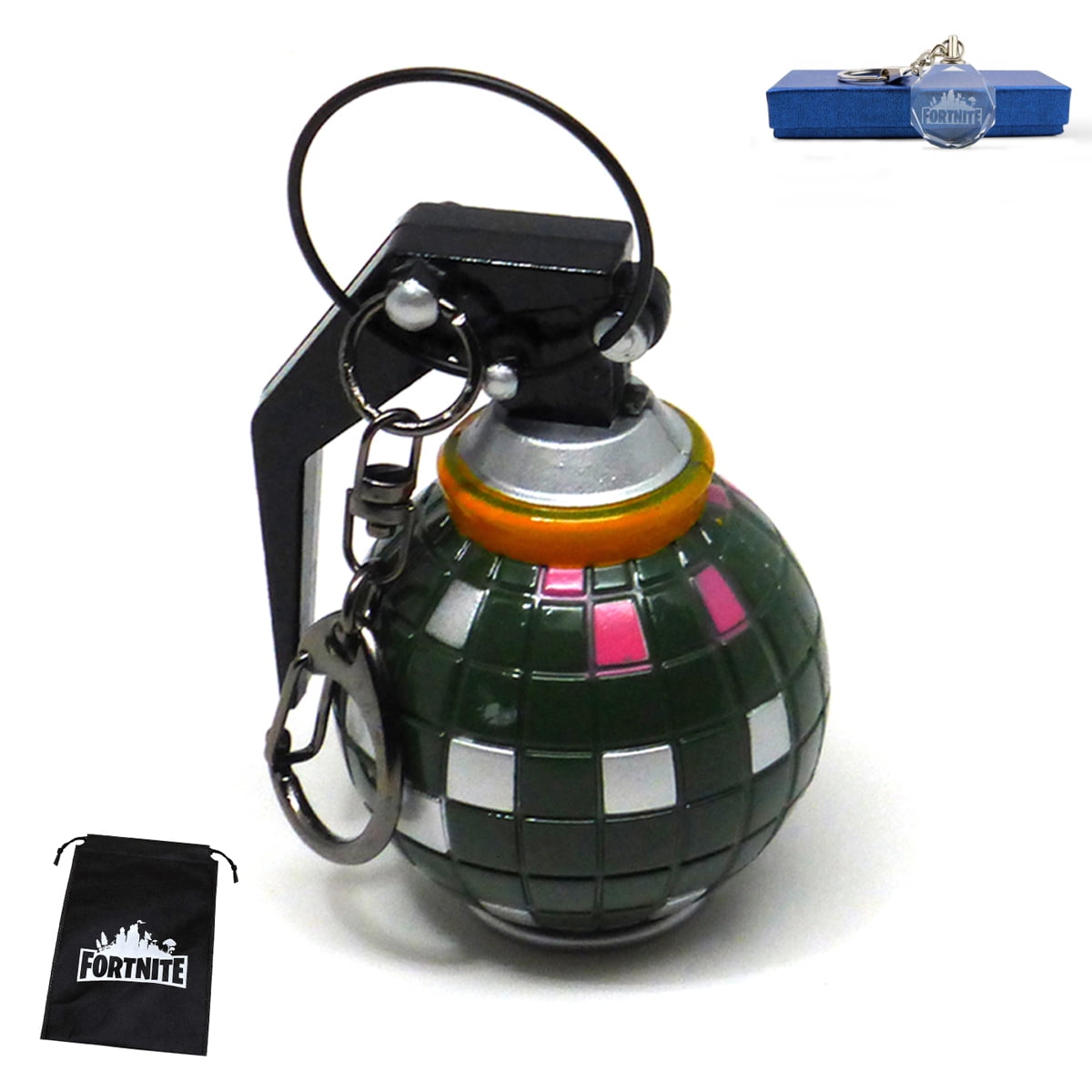 FORTNITE Boogie Bomb Decorative Key Chain / Metal Collectible w FREE Gift  Bag / 2.5" Disco Grenade Model Toy - Walmart.com
