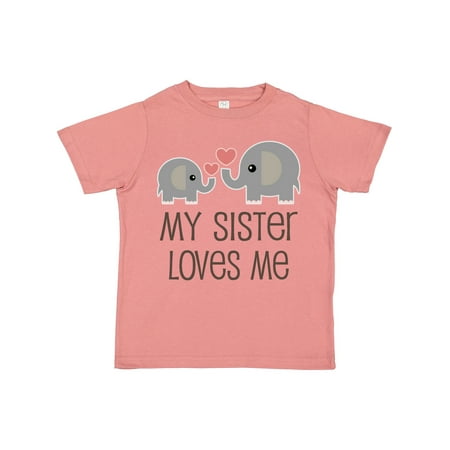 

Inktastic My Sister Loves Me Gift Toddler Boy or Toddler Girl T-Shirt