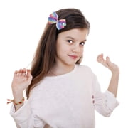 JoJo Siwa 12pcs Hair Bows for Girls (2 Set) - 5 Inches Alligator clips (3)