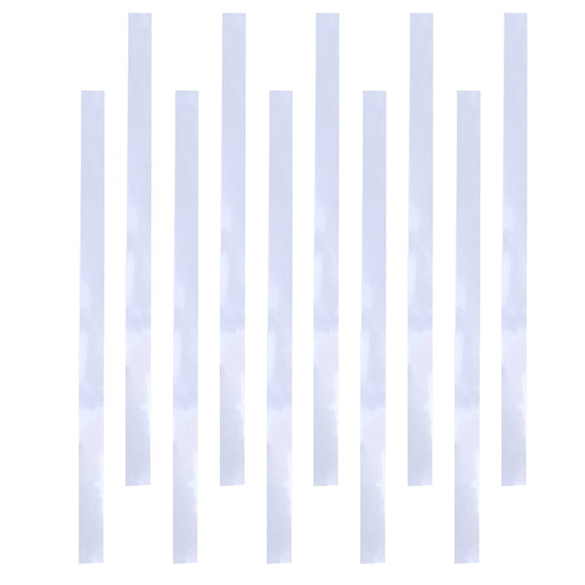 DEEPCRAFF 10Pcs High Reflectivity Plated Silver Reflective Tape Strips for Speedmeter and Tachometer Use