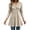 Khaki, variant on CHGBMOK Women's Plus Size Sweaters Fall Long Sleeve Ribbed Knit Tunic Tops Lightweight V Neck Pullover Shirts