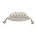 thumbnail image 5 of Ox Bay Sadie 20" x 20" Beige/White Geometric Cotton and Jute Adult Decorative Throw Pillow Cover, 5 of 8