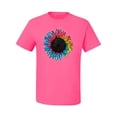 thumbnail image 2 of Wild Bobby, Colorful Tie Dye Sunflower Womens, Streetwear, Men's Graphic Tees, Neon Pink, Medium, 2 of 3