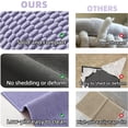 thumbnail image 6 of Small Bathroom Rugs, Non Slip Washable Bath Rugs Super Absorbent Bathroom Rug Thin Quick Dry Low Pile Bath Mats, Lavender 12"x12", 6 of 9