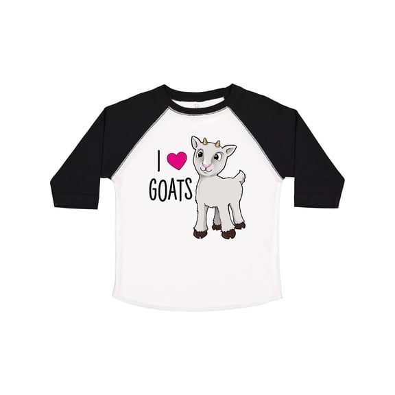 Inktastic I Love Goats Cute Goat Boys or Girls Toddler T-Shirt