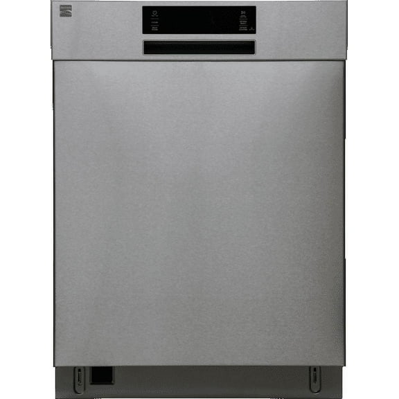 Kenmore 24” Built-In-Dishwasher w/ 3rd Rack & Turbo Dry-SS Pocket handle