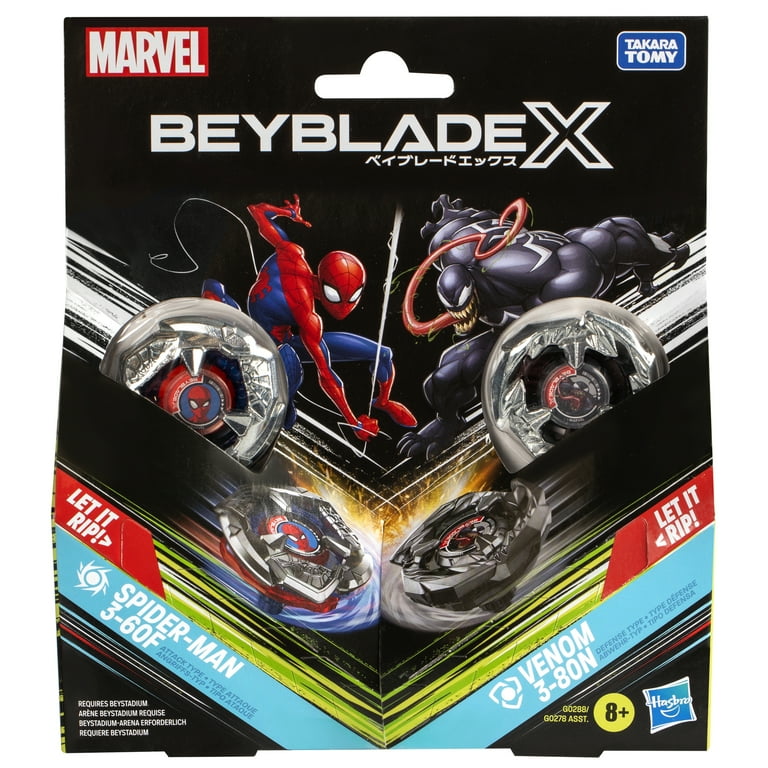 Beyblade X Marvel Collab Multipack Battling Tops Set