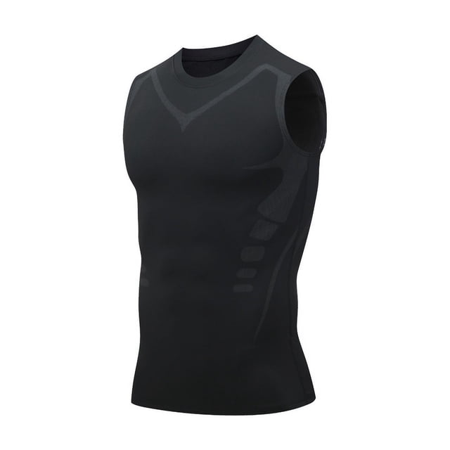 Chaleco moldeador de verano para hombre, camisa sin mangas, ropa moldeadora de compresión ajustada, camisetas sin mangas, moldeador de cuerpo, chaleco de seda de hielo transpirable