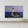 thumbnail image 2 of Northlight LED Lighted Dusk Lighthouse Seaside Scene Canvas Wall Art 15.75" x 23.75", 2 of 6
