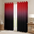thumbnail image 2 of Red and Black Curtains for Bedroom,Rainbow Ombre 30%-50% Blackout Curtains Aesthetic Living Room Decor,Gradient Colorful Curtains & Drapes Abstract Window Curtain 2 Panels 38"Wx45"L, 2 of 6
