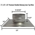 thumbnail image 3 of Stainless Steel Premium Top Plate for Rock-Flex Liners 6x13x13 Inch, 3 of 3
