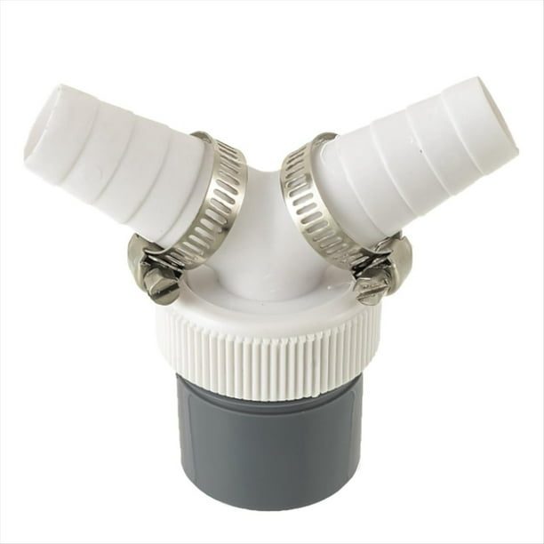 Adaptador y Convertidor de Tubo de Extensión de Horquilla en Forma de y para Desagüe de Lavadora, 40 mm, Compatible con las Principales Lavadoras Domésticas.