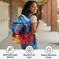 thumbnail image 4 of Psesaysky Artistic Water and Fire Design Zaino per ragazze with Breathable, Durable Lightweight 17 Inch Backpack for Girls for Daily Use School, 4 of 9