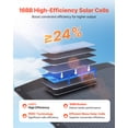 thumbnail image 4 of VEVOR 200W Foldable Solar Panel, 24% High-Efficiency Portable Monocrystalline Solar Panel Charger with MC4 Output, USB-A, Type-C & DC Ports, IP67 Waterproof for Power Stations, Camping, Hiking Trips, 4 of 9