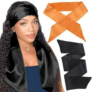 AfroAccent Satin Edge Scarf, Satin Edge Protector, Lace Front Hair Scarf, Baby Hair Scarf, Edge Lay Down Scarf, Satin Headband, Scarf, Scarf for Edges