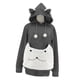 thumbnail image 4 of Sudadera con capucha para mascotas, sudadera holgada para transportar perros y gatos, sudadera tipo jersey, camisetas de gran tamaño Gris, 4 of 9