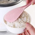 thumbnail image 2 of 3 uds nuevas cucharas de paja de trigo ecológicas, pueden colgar accesorios de cocina, cuchara de arroz biodegradable reutilizable cuchara de arroz de trigo, 2 of 5
