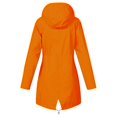 thumbnail image 5 of Liquidation 2024! Imperméable à Capuche Long Trench-Coat Doublé Coupe-Vent Veste de Voyage Jaune 3TG, 5 of 5