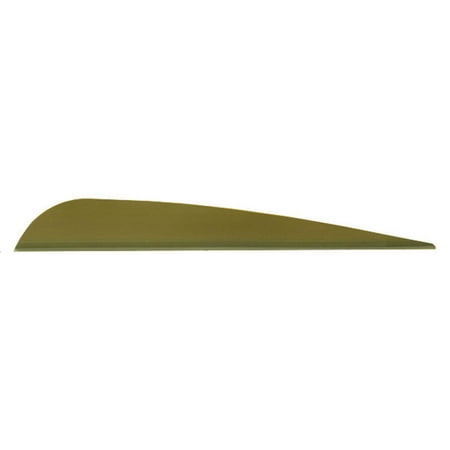 AAE TRAD50ODG50 Trad Green 5 Archery Arrow Vanes (50 Pack)