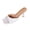 White, variant on White Ladies Heels Open Toe Stone Pattern Comfortable Lightweight For All Seasons Casual Daily Outdoor Walking And Everyday Wear Size 43