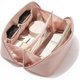 thumbnail image 1 of Travel Makeup Bag,Large Capacity Cosmetic Bags for Women,Waterproof Portable Pouch Open Flat Toiletry Bag Make up Organizer with Divider and Handle, 1 of 4
