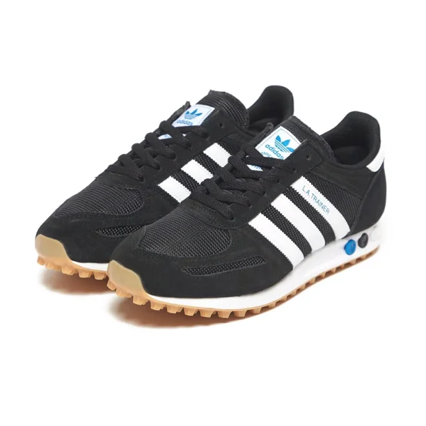 Adi-das La Trainer Black Gum Trainers Sneakers Low Top Originals Shoes Men Size