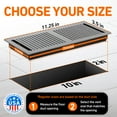 thumbnail image 4 of 2X10 Floor Vent Covers Floor Register with Mesh Cover Trap, Heat and Air, Walkable Metal Floor Register for HVAC Duct, Contemporary, Light Grey, 4 of 7