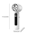 thumbnail image 3 of Boovnll Portable Fan, Adjustable High Speed USB Rechargeable Digital Display Fans Lightweight Compact Handheld Fan for Outdoor, Travel, Camping, Vacation, Summer Gift, Mini Fan - Fan, 3 of 6