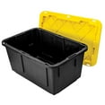 thumbnail image 2 of Greenmade Plastic Stackable 27 Gal Storage Bins, Green, 4 Count Pack, 2 of 6