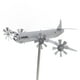 thumbnail image 2 of Decoración de jardín, escultura de avión impulsada por el viento para exhibición dinámica Molino de viento de acero inoxidable, 2 of 8