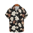 thumbnail image 4 of Cllios Men's Hawaiian Shirts Big and Tall Floral Graphic Aloha Tops Comfy Cuban Collared Short Sleeve T-shirts Cotton Button Down Bowling Shirts S-5XL, 4 of 6