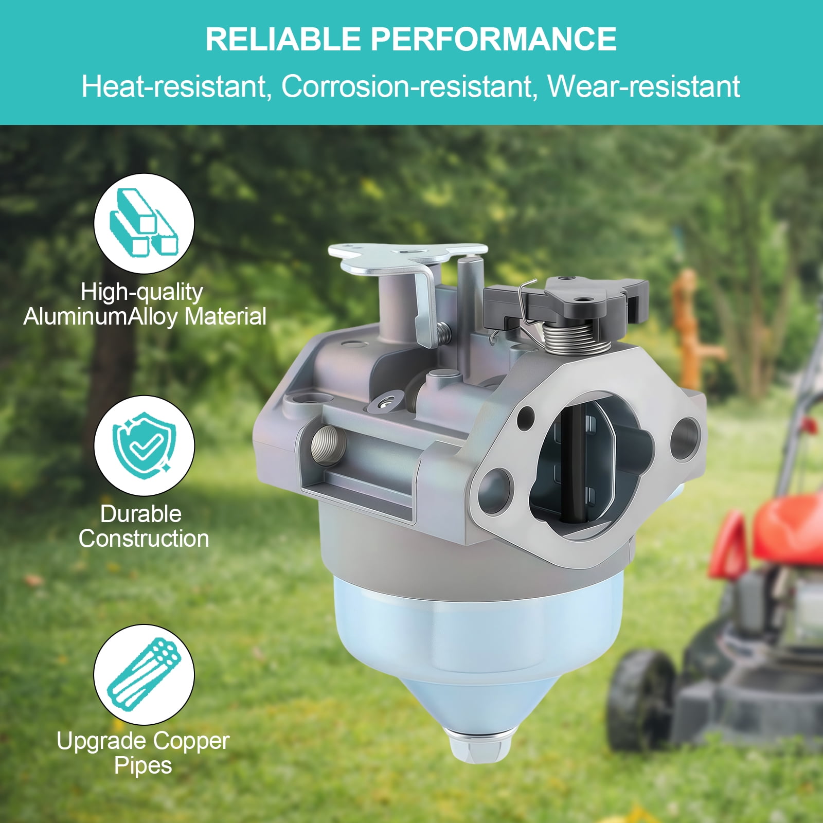 GCV190 HRX217 Carburetor for Honda GCV 190 GCV190LA GCV190A Engine HRX 217 HRB217 HRX217K1 HRX217K2 Lawn Mower Replace 16100-Z0Y-813 Pressure Washer
