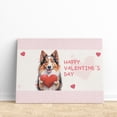 thumbnail image 3 of Happy Valentine's Day Shetland Sheepdog Brings Love Heart Horizontal Matte Canvas Poster Sheltie Dog Lover Gifts Wall Art Home Decor - 02028, 3 of 5