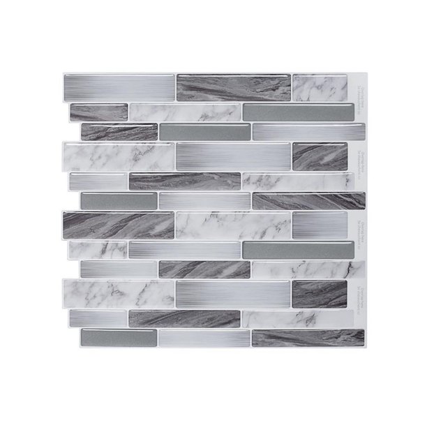 Modern Grey L And Stick Tile Backsplash For Kitchen Decorative Modern Grey L And Stick Tile