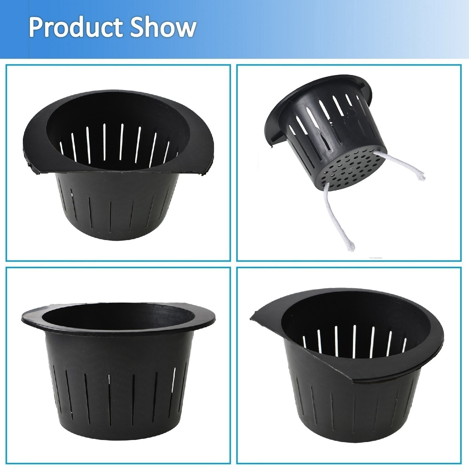NEW 7Pack Self-watering Plant Flower Pot Wall Hanging Plastic Planters w/ Hooks
