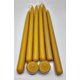 thumbnail image 1 of 3 pares de velas cónicas sumergidas a mano de estilo americano temprano de cera de abejas de 12 x 7/8 pulgadas (6 velas) - se venden en pares - con velas de té, 1 of 1