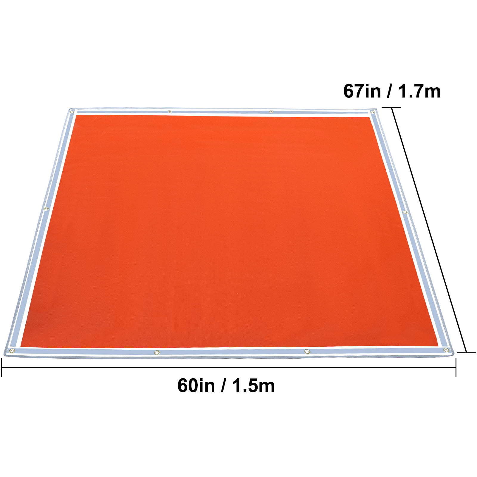 VEVOR 10 x 10 Ft Welding Blanket Orange Fiberglass Blanket