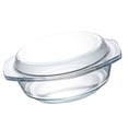 thumbnail image 3 of 1 Pce Bol en Verre Ménager Bol Rond pour Micro-Ondes Bol Résistant à la Chaleur avec Couvercle, 3 of 3