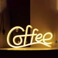 thumbnail image 2 of Washranp Neon Sign,Plastic Coffee Letter Shape LED Neon Light Battery-Powered for Coffee Bar Restaurant Wedding Wall Decor, 2 of 5