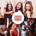 thumbnail image 4 of Unique Bargains 1 Pc Fake Grills Hip Hop Rhinestone Design Teeth Grillz Silver Tone, 4 of 6
