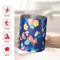 thumbnail image 5 of 12oz Coffee Tumblers Pioneer Flower Floral Print Pattern Stainless Steel Vacuum Insulated Travel Tumbler Coffee Cups Mug with Lid and Straw with Cleaning Brush for Cold & Hot Drinks, 5 of 5