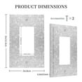 thumbnail image 5 of Kll Silver Glitter Wall Plate,Gloss Finish,Standard Size 1 - 5" X 3", Polycarbonate Thermoplastic,Electric Receptacle Plug Covers, 5 of 8
