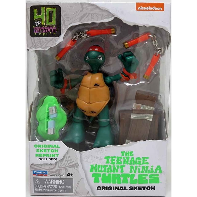 Teenage Mutant Ninja Turtles 5 Inch Action Figure Original Sketch - Michelangelo