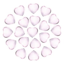 Uxcell 20Pcs Natural Heart Shaped Crystal Stone, 0.6 Inch 5/16" Thick Mini Polished Love Gemstone Crystal, Pocket Rock Engraved Worry Stones for Women Gift Meditation, Pink Quartz