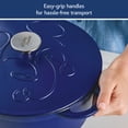 thumbnail image 6 of Farberware Disney Bon Voyage 4.75 Quart Pre-Seasoned Cast Iron Dutch Oven with Lid, Induction Compatible, Metal Utensil, Broiler and Oven Safe to 500°F, Blue, 6 of 9